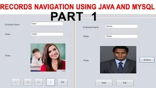 Records Navigation using Java and Mysql Part 1
