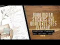 Woohoo Cozy Boho digital planning stickers Quarterly planner for Jan-Mar 2025