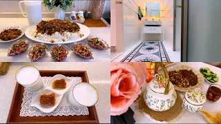 روتين الأمهات 🚿🧹 طبخ يشهي 🍲 وسوالف من القلب ولمسات تريح النفس