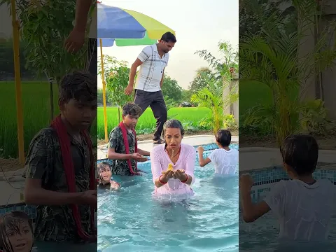 स्विमिंग पूल में राहुल ने किया पोट्टी। 😱🤔#shortvideo #youtubeshorts #viralvideo #shorts
