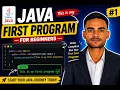 Java First Program for Beginners Write Your First Java Program Java Tutorial