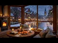 Lagu Relaxing Winter Jazz ❄️ Cozy Fireplace Sounds \u0026 Coffee Shop Ambience for Study \u0026 Work