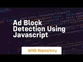 Ad block detection using javascript