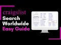 How to do a Nationwide Search on Craigslist