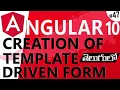 ANGULAR IN TELUGU ANGULAR 10 IN TELUGU CREATION OF TEMPLATE DRIVEN FORM