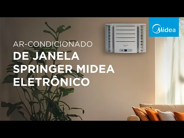 Vídeo do produto - Ar Condicionado Janela 7500 BTUs Springer Midea Eletrônico Frio QCK075RB - 220V