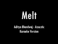 Melt | Aditya Bhardwaj | Karaoke With Lyrics | Only Guitar Chords...
