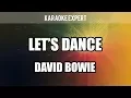 Lagu LET'S DANCE in the style of DAVID BOWIE - KARAOKE