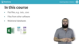 Importing data in Python - Course One