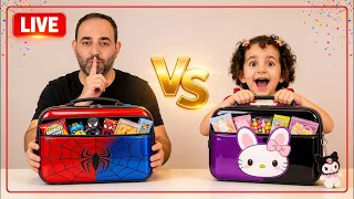 لانش بوكس المدرسة سبايدرمان ضد كرومي #بشورة_هوم