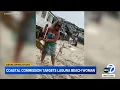 Laguna Beach woman in viral ordered by Coastal Commission to stop blocking beach report says