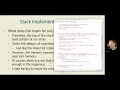 CISC 160 Module 05 Part 08 Stack Implementation using a Static Array