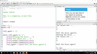 Rolling dice simulator in Python