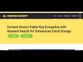 Forward Secure Public Key Encryption with Keyword Search for Outsourced Cloud Storage Java IEEE