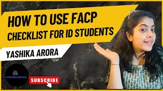 HOW TO USE FACP Functional Assessment Checklist for Programming FOR IDD - YASHIKA ARORA