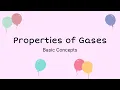 Properties of Gases Short Animation TURN ON SUBTITLES CC