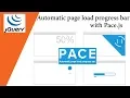 Automatic page load progress bar with Pace js Javacsript Plugin