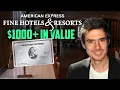 How I Got 1000 in Value From ONE Amex FHR Hotel Stay