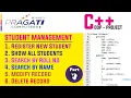 C Object Classes Project Student Management System Menu Driven Part-7