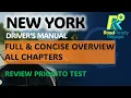 New York Driver Manual - FULL Concise Overview RoadReadyRecaps
