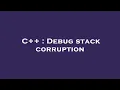 C Debug stack corruption