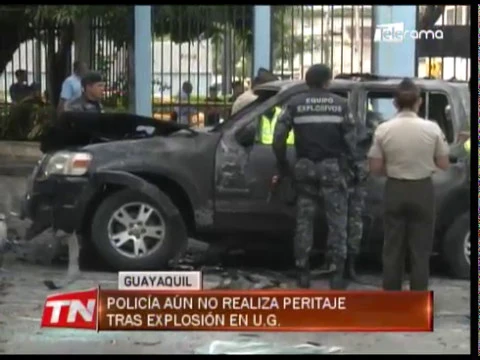 Policía aun no realiza peritaje tras explosión en U.G.