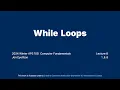 While Loops Introductory C Programming for ECE at University of Toronto