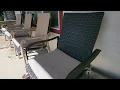 Costco Sale Item Review Sunbrella Seat Pad Cushion Stackable Commercial Woven Chair Separate Items