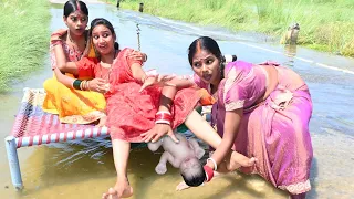 बाढ़ में औरत को हुई डिलीवरी | Bhojpuri comedy 