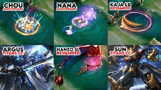 free nana u0026 chou anniversary argus u0026 sun titans collector aulus sl new gameplay skins mlbb