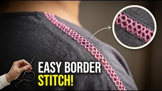 Super Easy Hand Stitching Border for Dresses