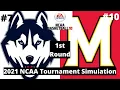 #7 Connecticut vs #10 Maryland - NCAA Basketball 10 Simulation!