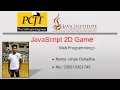 JavaScript 2D Game Development Java Institute W A D Ishan Oshadha