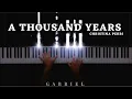 Download Lagu A Thousand Years - Christina Perri (PIANO COVER)