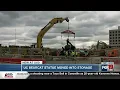 UC Bearcat statue moved into storage