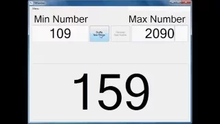 Random Number Generator Visual Basic 2010 2012 Bingo Lucky Number