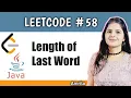 Length of Last Word LeetCode problem 58 Top 150 interview question series