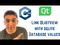 QT C GUI Tutorial - How to Link QListView with sqlite Database values