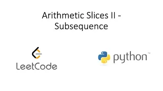 Leetcode - Arithmetic Slices II