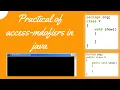 Implementing Access Modifiers with Classes Using CMD and Notepad Practical