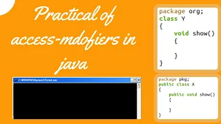 Implementing Access Modifiers with Classes Using CMD and Notepad Practical