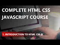Introduction to HTML CSS JavaScript - Tutorial