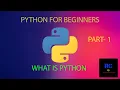 What is python PYTHON and its history Root coders python series English subtitles