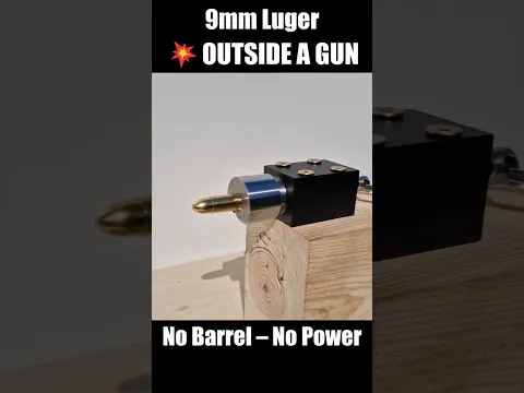 Exploding OUTSIDE a Gun BARREL 9mm luger vs Ballistic Hand #experiment #mrmichal #9mmluger