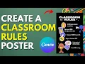 How to Create a Beautiful Classroom Rules Poster with Canva