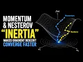 Momentum Nesterov - Why Inertia makes gradient descent converge faster