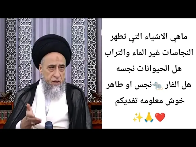 ⁣معلومات عن النجاسات يجوز أول مره تسمع بها. 🤔🙏❤||ح2أحكام المطهرات||سيد صباح شبر