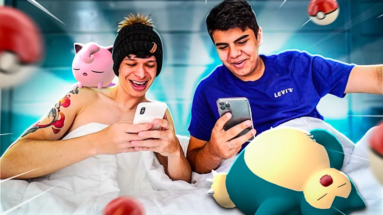 NA CAMA JOGANDO POKEMON GO 01 ARUAN
