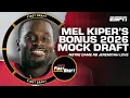 LAST-MINUTE MOCK DRAFT Mel Kiper Field Yates alternate picks First Draft