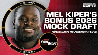 LAST-MINUTE MOCK DRAFT Mel Kiper Field Yates alternate picks First Draft